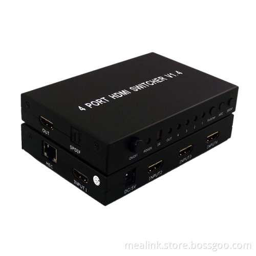 1.4V Support 3D 4X1 HDMI Switcher